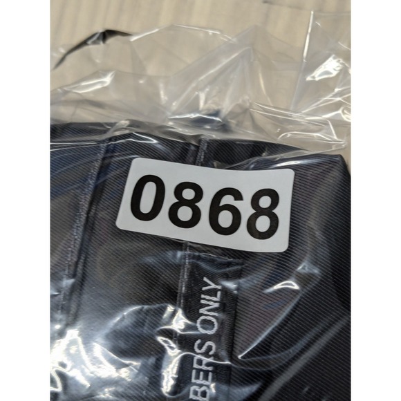 Members Only Bomber Jacket Black Camo Zip Flight Satin Hooded Grunge Mens M A057 - Picture 14 of 14